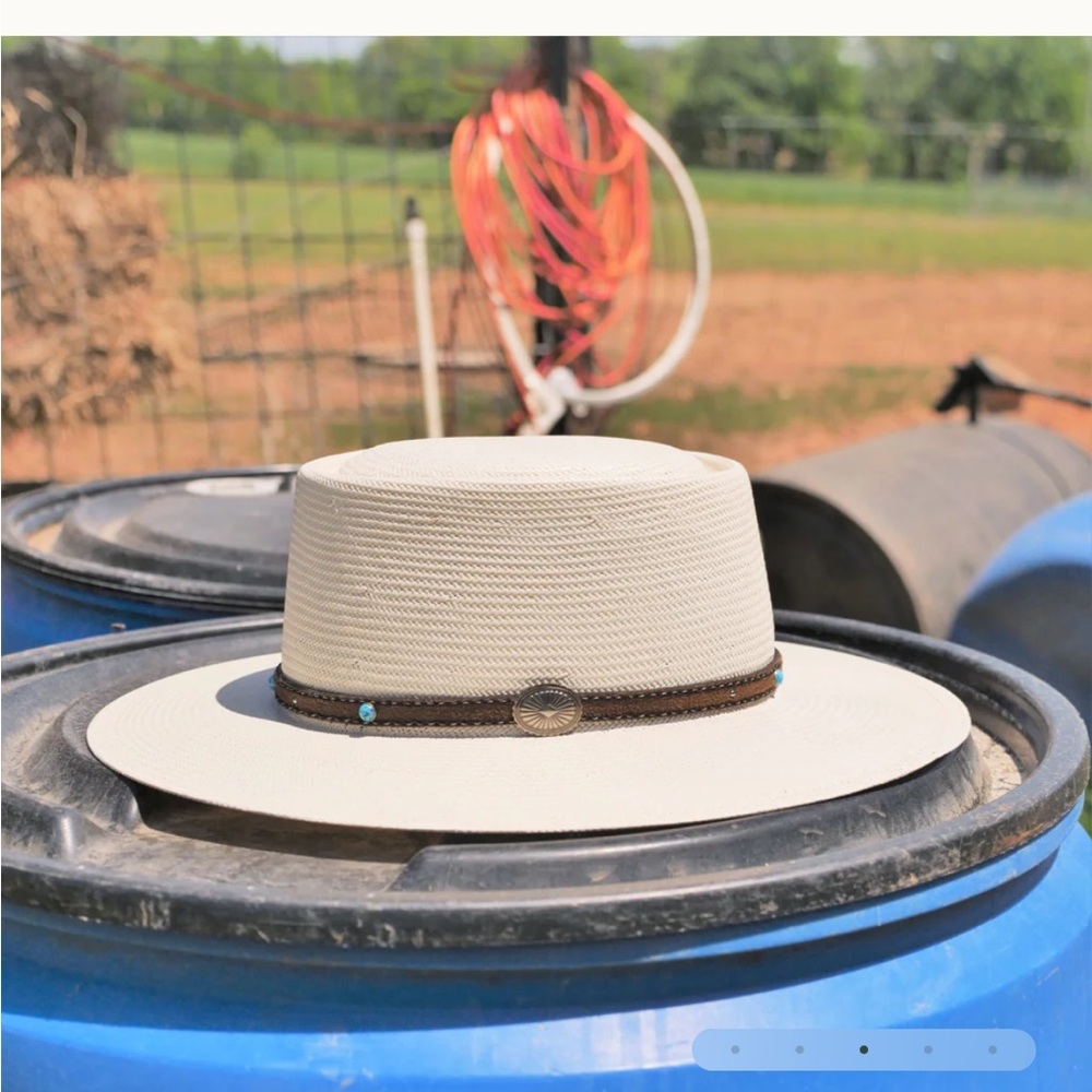 Stetson Gleeson straw sun hat - Picture 3 of 14